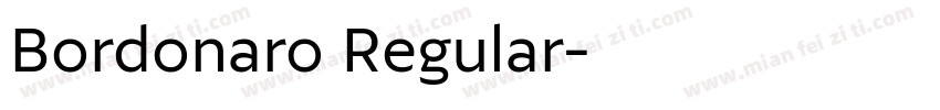 Bordonaro Regular字体转换